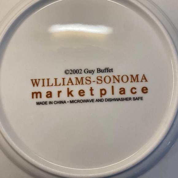 Williams-Sonoma Marketplace Set Of 4 Assorted Guy Buffet Salad/Dessert Plates - Picture 6 of 6